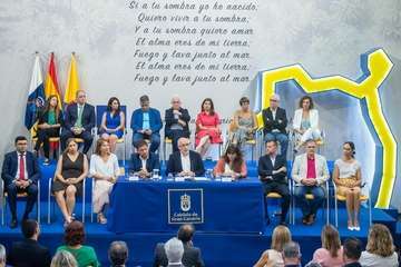 Acuerdo político entre NC, PSOE y Podemos para el Gobierno de Gran Canaria (Foto TA)